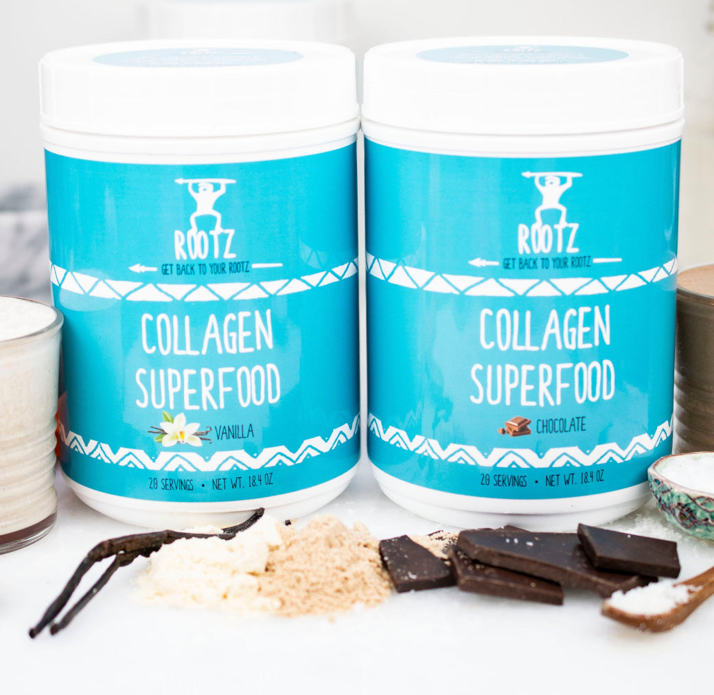 Chocolate and Vanilla Collagen Superfood Combo Pack-- FREE PRIORITY SHIPPING