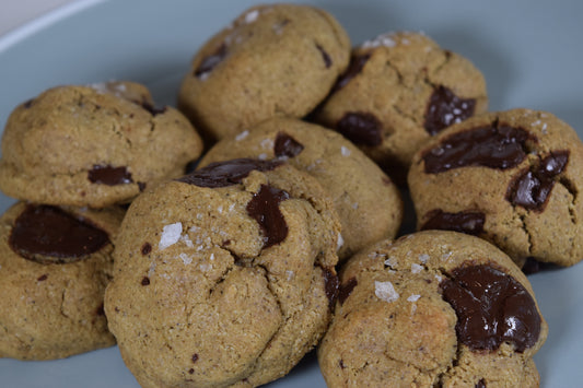 Paleo and Keto Friendly Chocolate Chip Protein Cookies