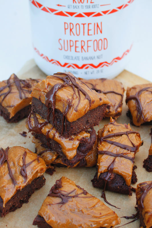 Paleo and Keto Approved Buckeye Protein Brownies