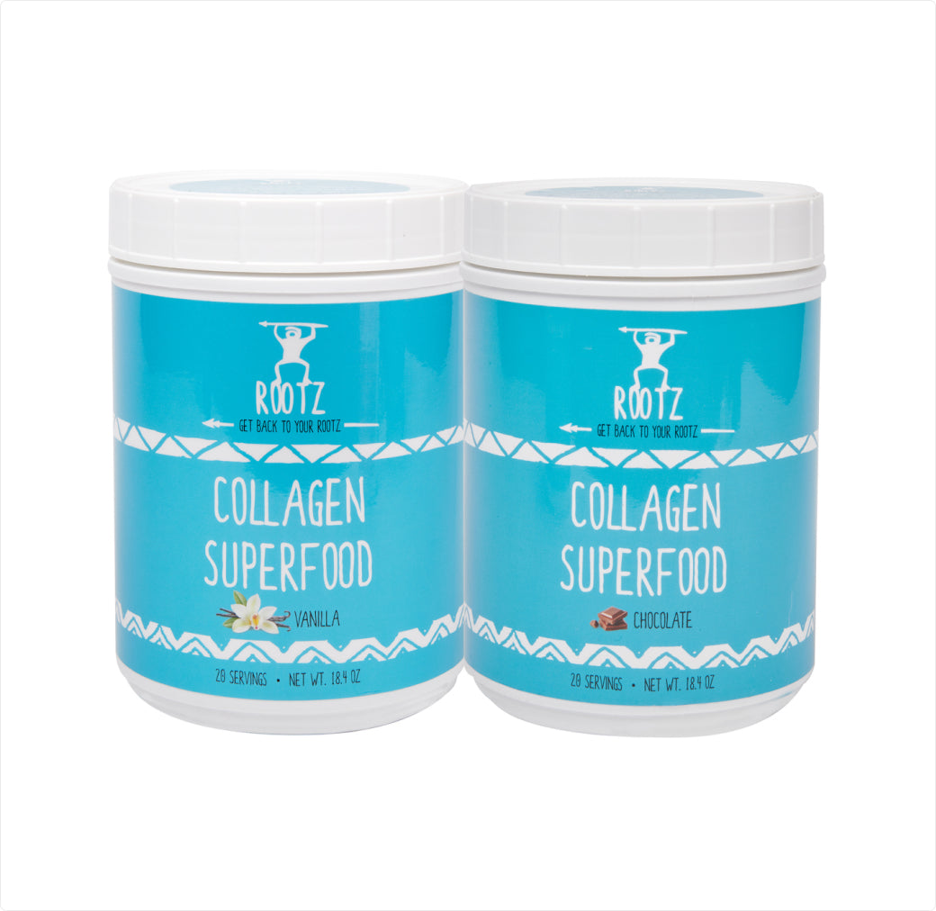 Chocolate and Vanilla Collagen Superfood Combo Pack-- FREE PRIORITY SHIPPING