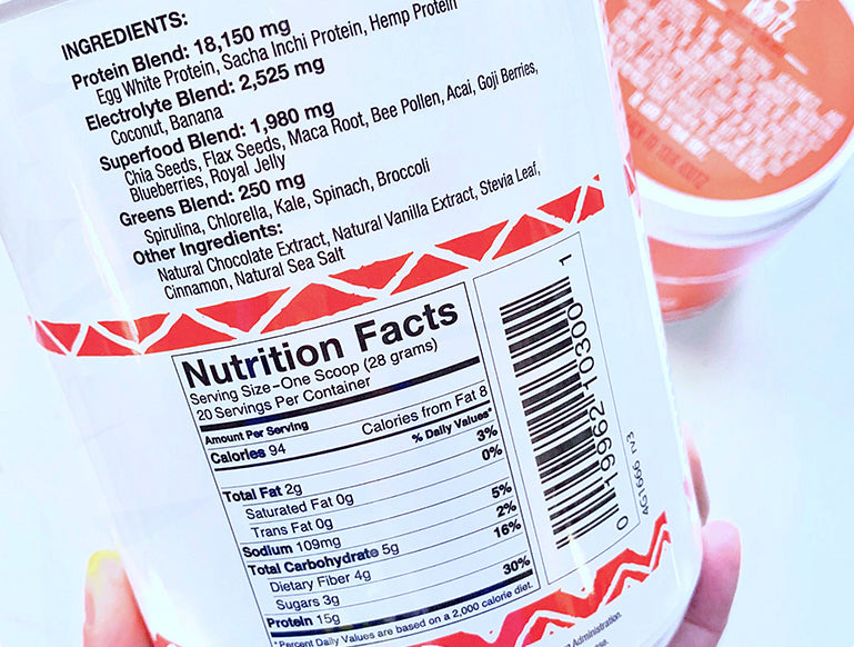 Nutrition Facts.
